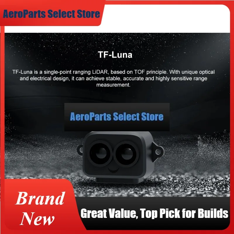 AeroPartsbenewake TF-Luna Single Point Laser Radar Module Small Size, Low Power Consumption Light Weight 5V UART IIC Interface