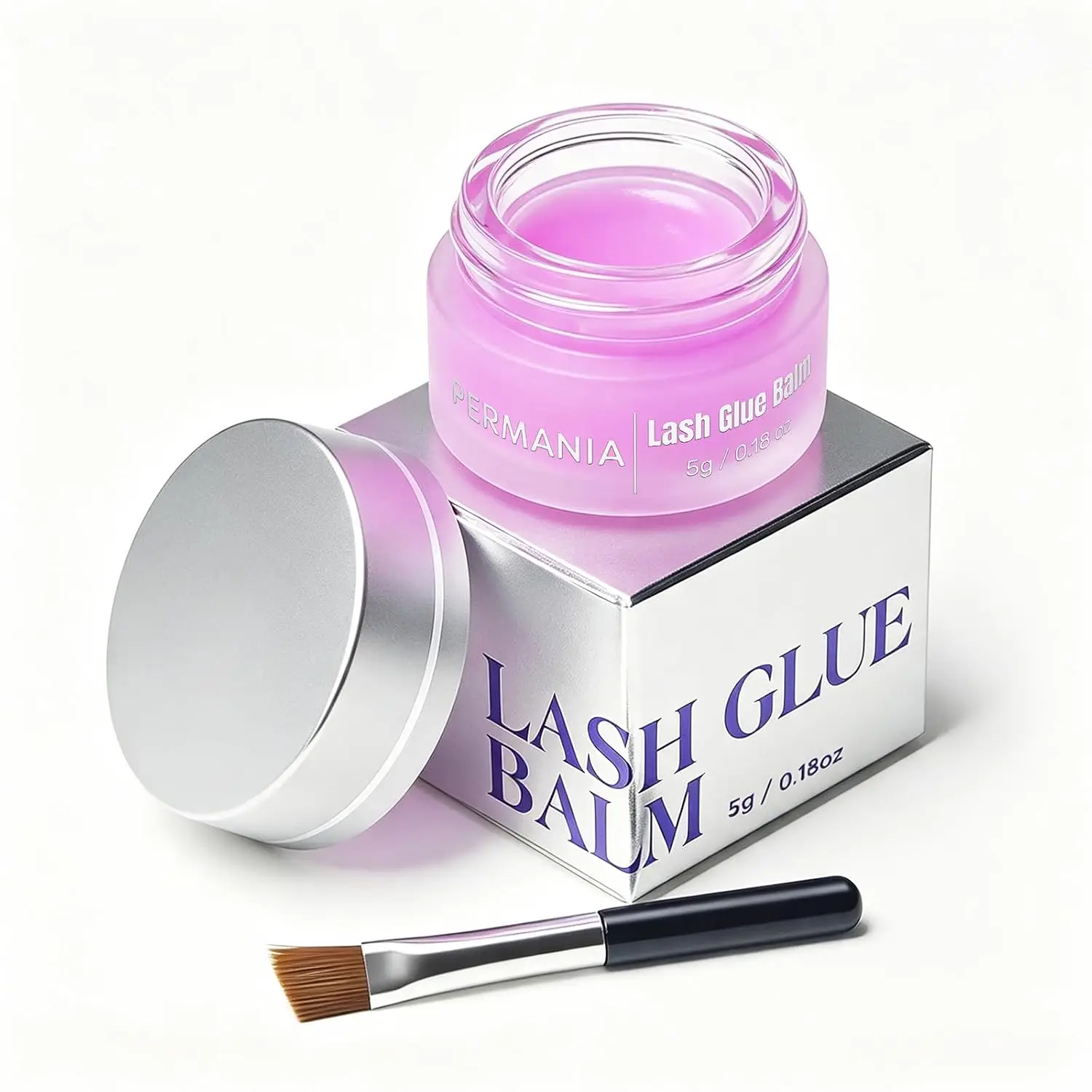 PERMANIA Eyelash Lifting Glue Lash Lift Glue Balm For Strong Hold Without Clumping Applicator Brush Eyelash Lifting Accessories