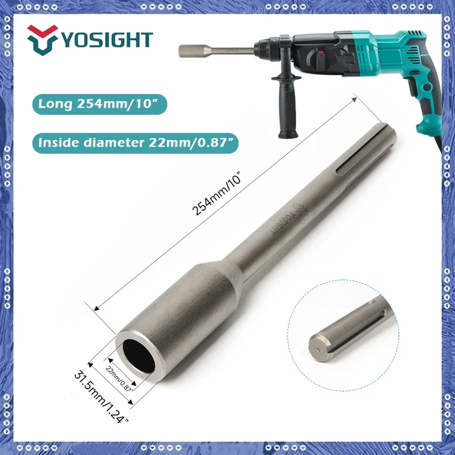 Durable SDS MAX Ground Rod Driver, 25mm Earth Stake, Hardened Steel for Rotary Hammer Drills – Efficient Grounding Solution