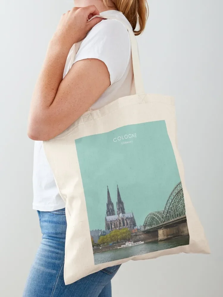 Cologne, Germany Travel Artwork Tote Bag Women bags tote bag university shopper bags Portable shopping bag