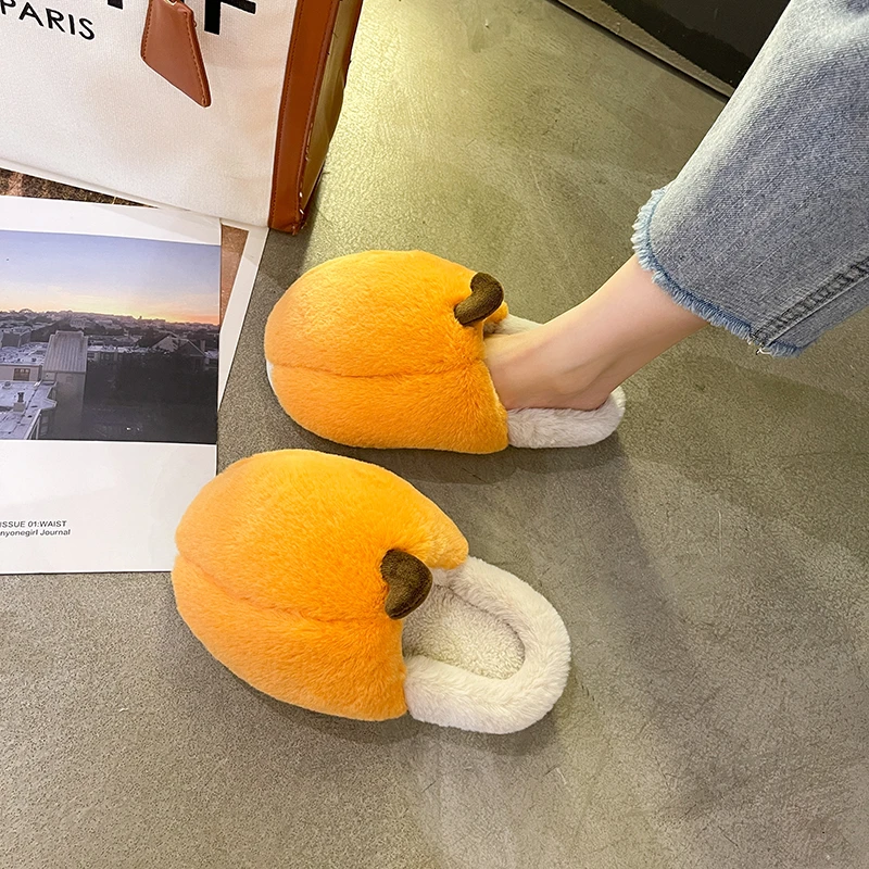 STRONGSHEN Women Slippers Soft Home Cotton Slipper Winter Indoor House Light Comfort Floor Shoes Female Bedroom Flip-flops