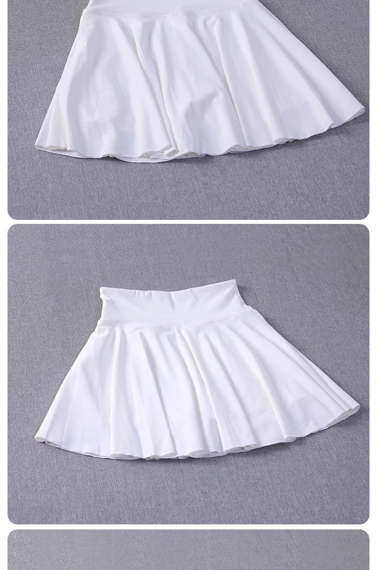 Yoga Wear Athletic Skorts Lauftraining Sportröcke Hoch taillierter, plissierter Tennisrock für Damen – Detail 6