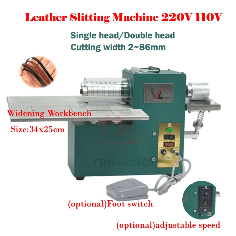 

Single Head Double Head Leather Machine Belt Cutter Strap Cutting Machine Edge Folding Laminating Machine Leather Craft Slicer