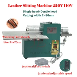 Single Head Double Head Leather Machine Belt Cutter Strap Cutting Machine Edge Folding Laminating Machine Leather Craft Slicer