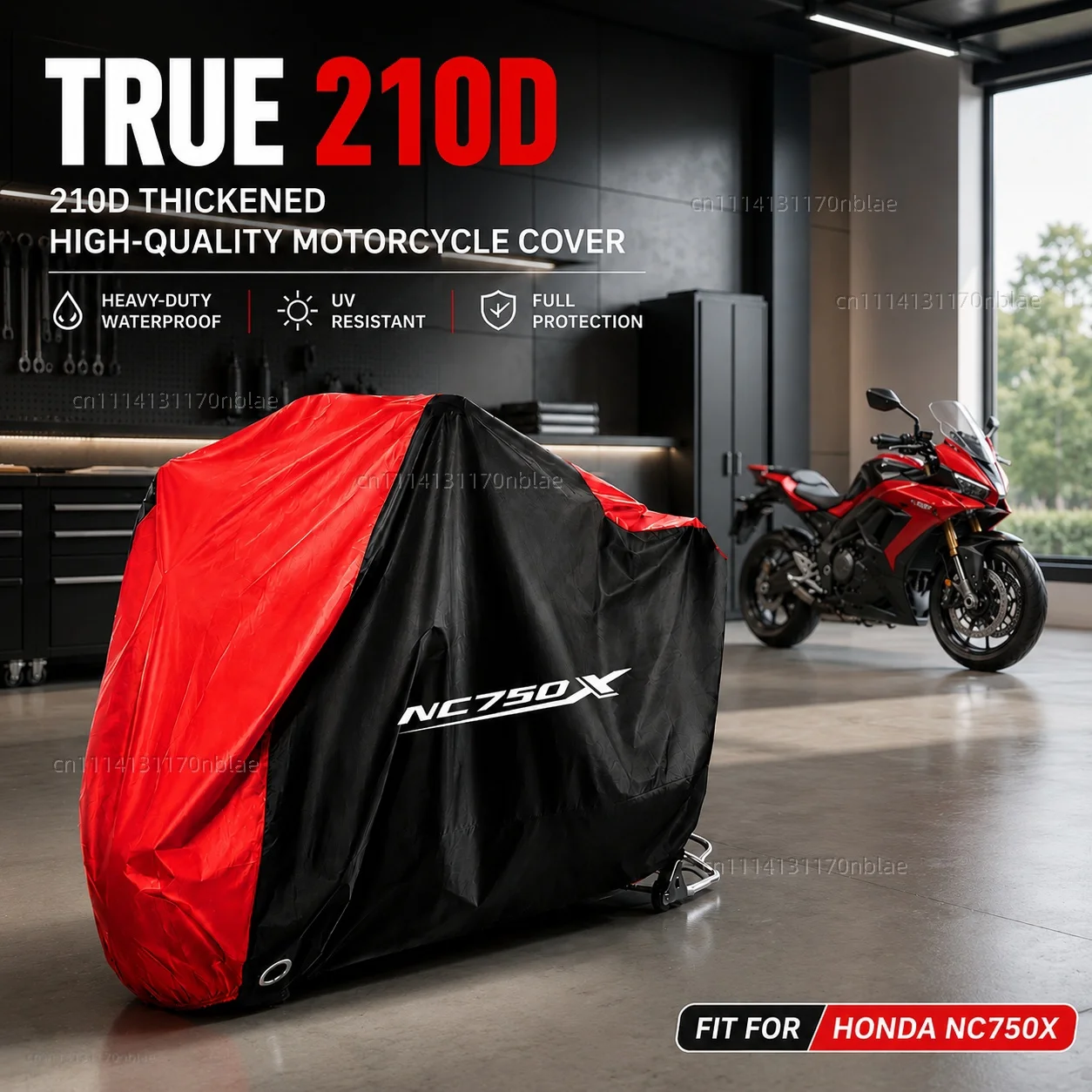 

For HONDA NC750X NC 750X NC750 X 2014-2020 210D Motorcycle Cover Waterproof Season Dustproof UV Protection Moto Rain Cover