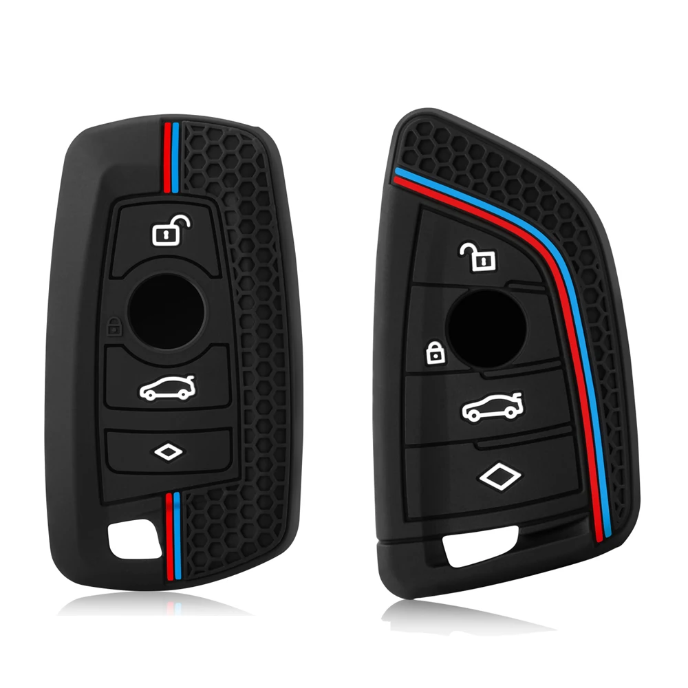 Car key bag For BMW 1 2 3 4 5 6 7 M Series X3 X4 F20 F22 F30 F31 F36 F10 F11 F07 F12 F01 Silicone Car Key Case Fob Cover