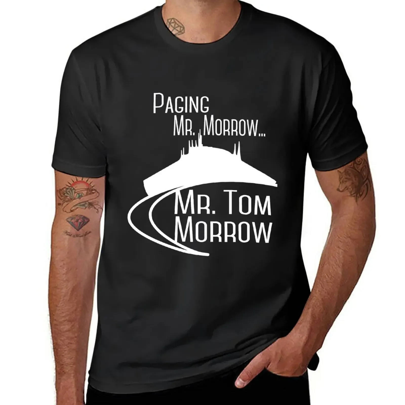 

New Paging Mr. Morrow... Mr. Tom Morrow (People Mover) T-Shirt Aesthetic clothing plus size tops plain black t shirts men