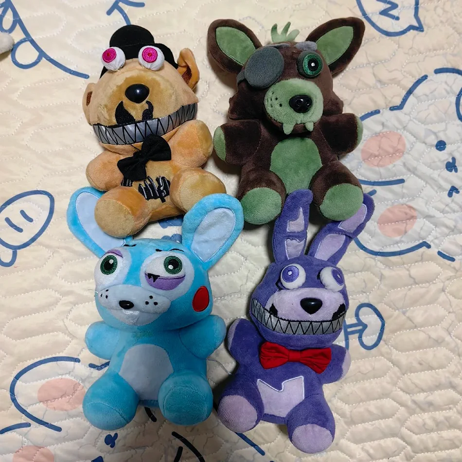 Nieuwe Stijl 18 cm FNAF Knuffels Freddybeer Bonnie Chica Baby Ballora Foxy Pluche Knuffels Pop Geschenken