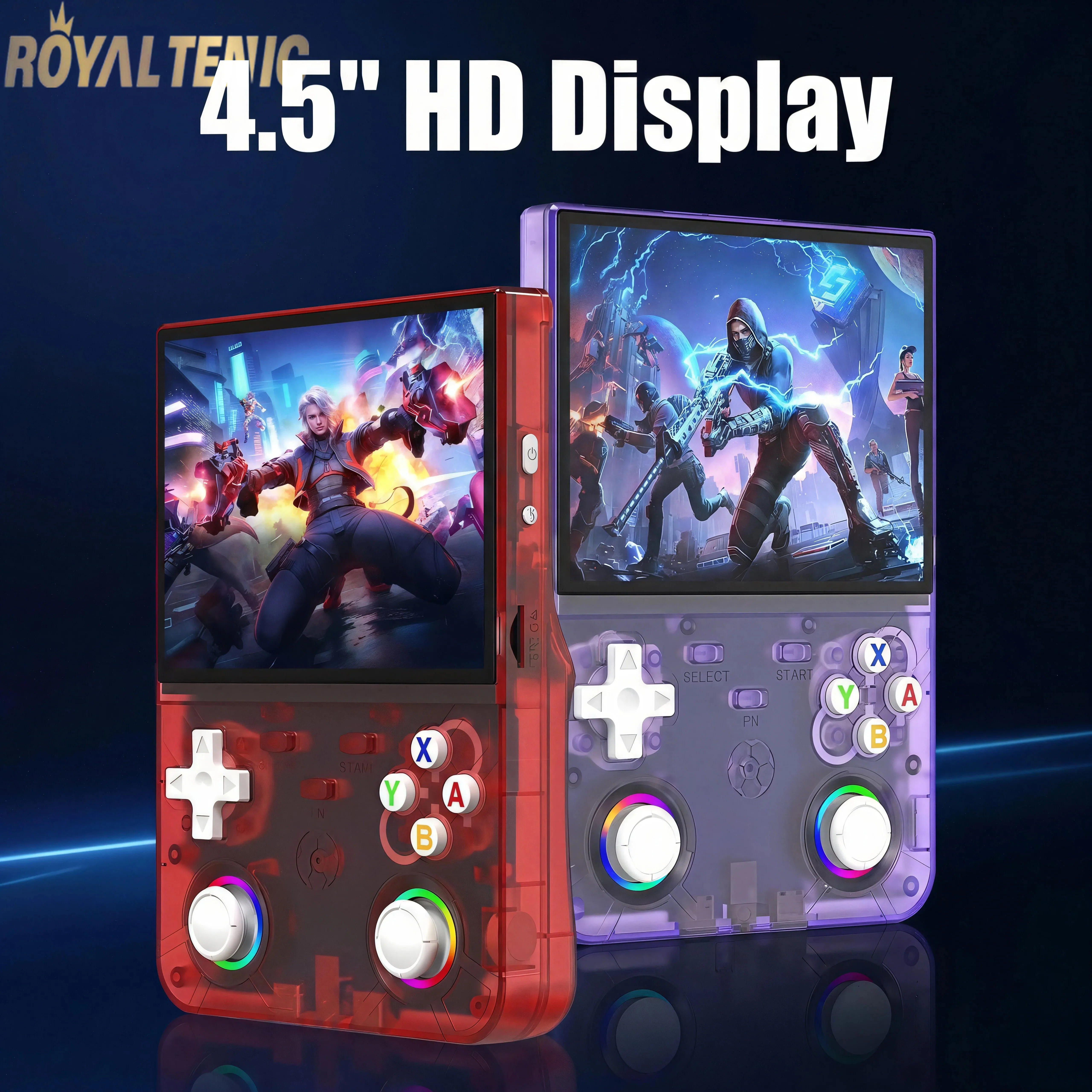 R36 Ultra X Handheld Game Player 4.5 Inch IPS 64GB 35000+ Games