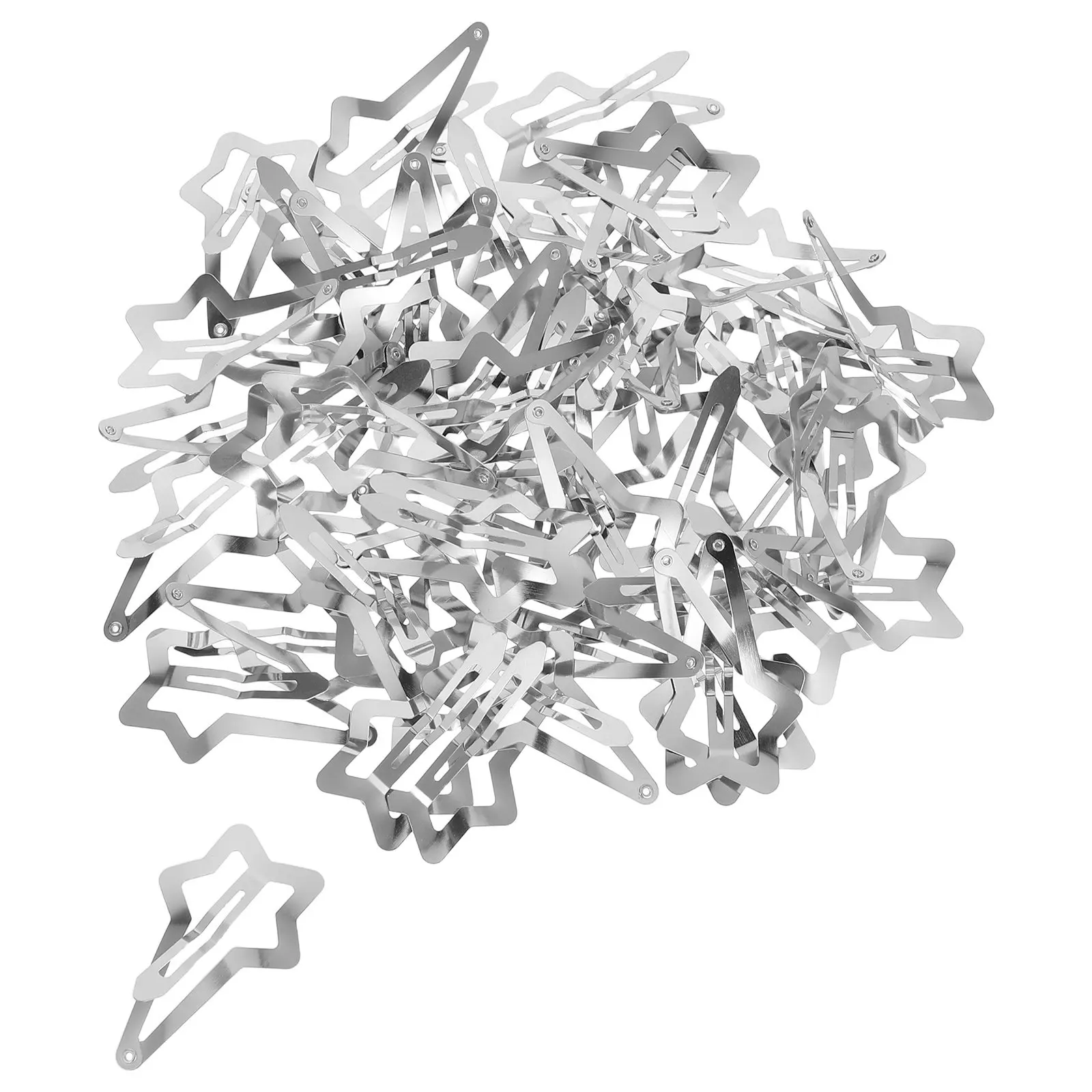 

50Pcs Star Hair Clips Non Slip Metal Barrettes for Women Girls Styling Side Bangs Hair Accessories Cute Design
