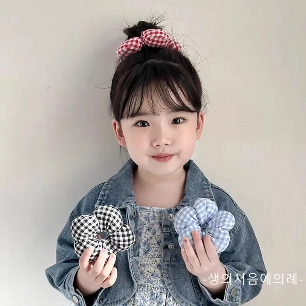 

Flower Shape Children's Flower Scrunchies Cotton Filled Sponge Exaggerated Hair Ring Hair Tie Korean Style Large Hair Scrunchies