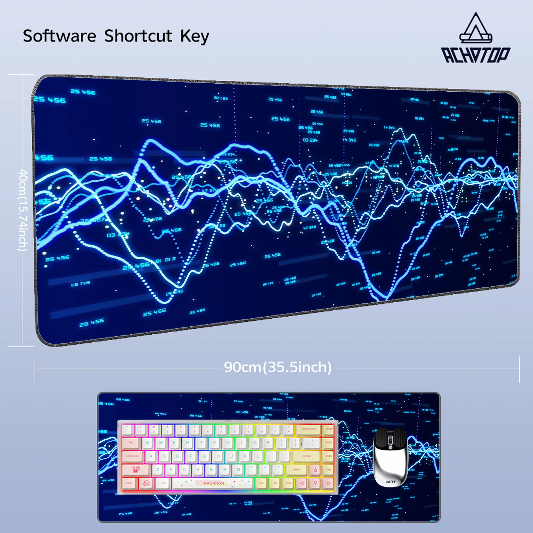 

Stock Market Chart Pattern Game Mousepad Gaming Mouse Pad Alfombrilla 900x400MM Mouse Mat Computer Gamer Keyboard Pads Oversize