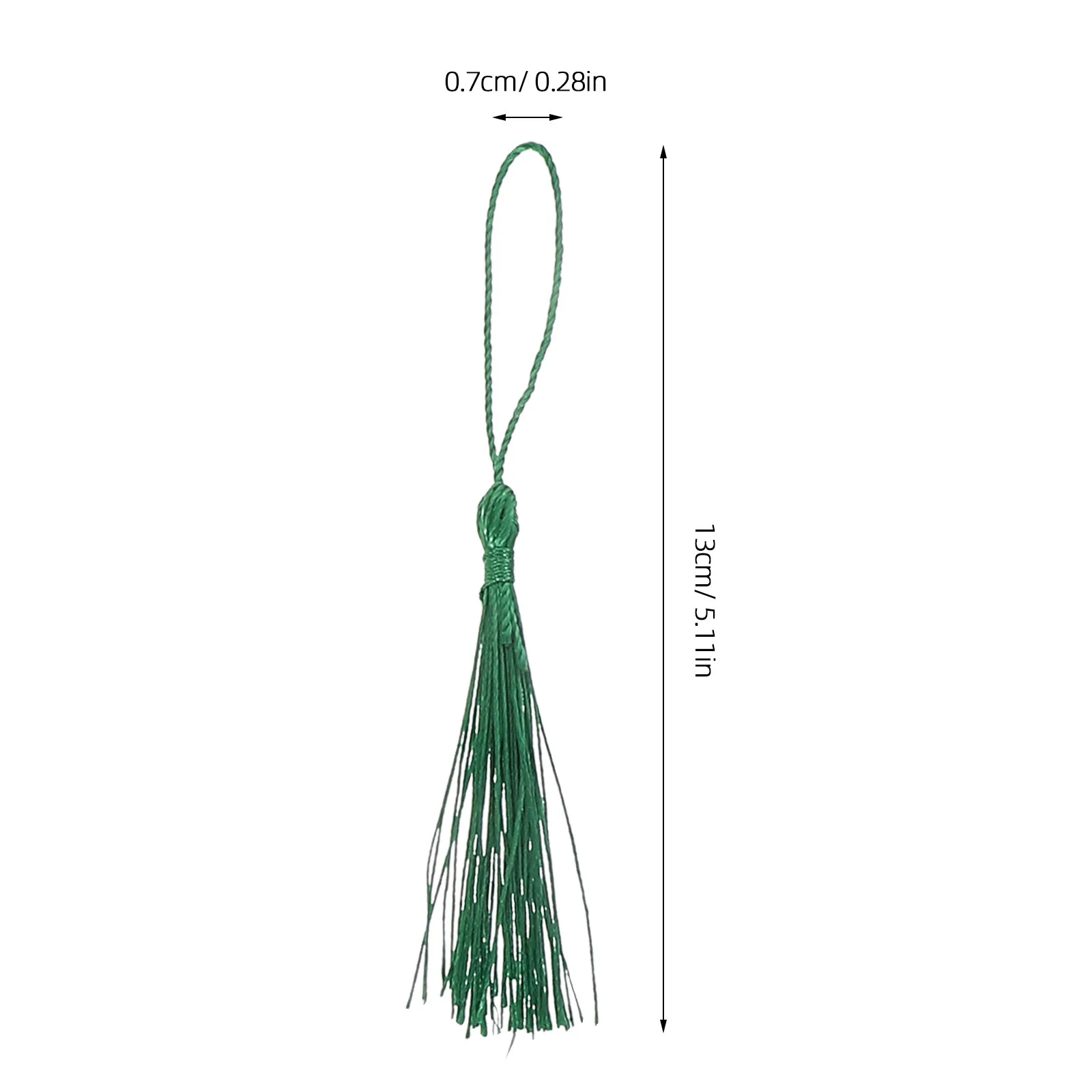 50Pcs Premium Polyester Chinese Knot Tassels Silky Touch Colorful Tassels for DIY Jewelry Earrings Necklaces Bracelets Craft