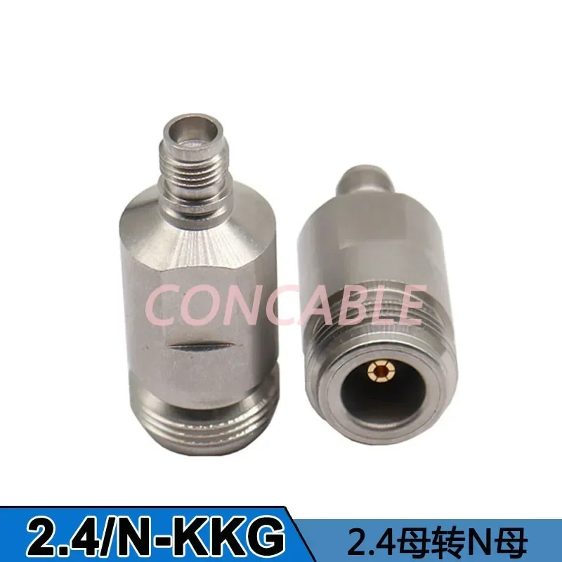 5pcs Millimeter wave RF connector 2.4/2.92/3.5/TNC/SMA to N-type stainless steel DC-18GHz