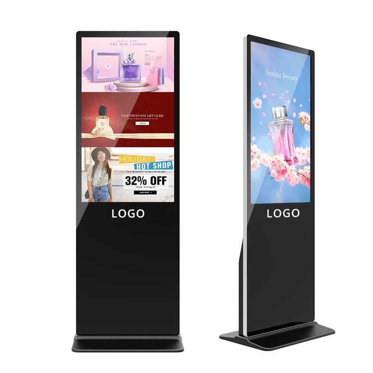

32 43 50 55 Inch Android Touch Lcd Stand Digital Signage Vertical Advertising Totem Display Floor Standing Advertising Screen