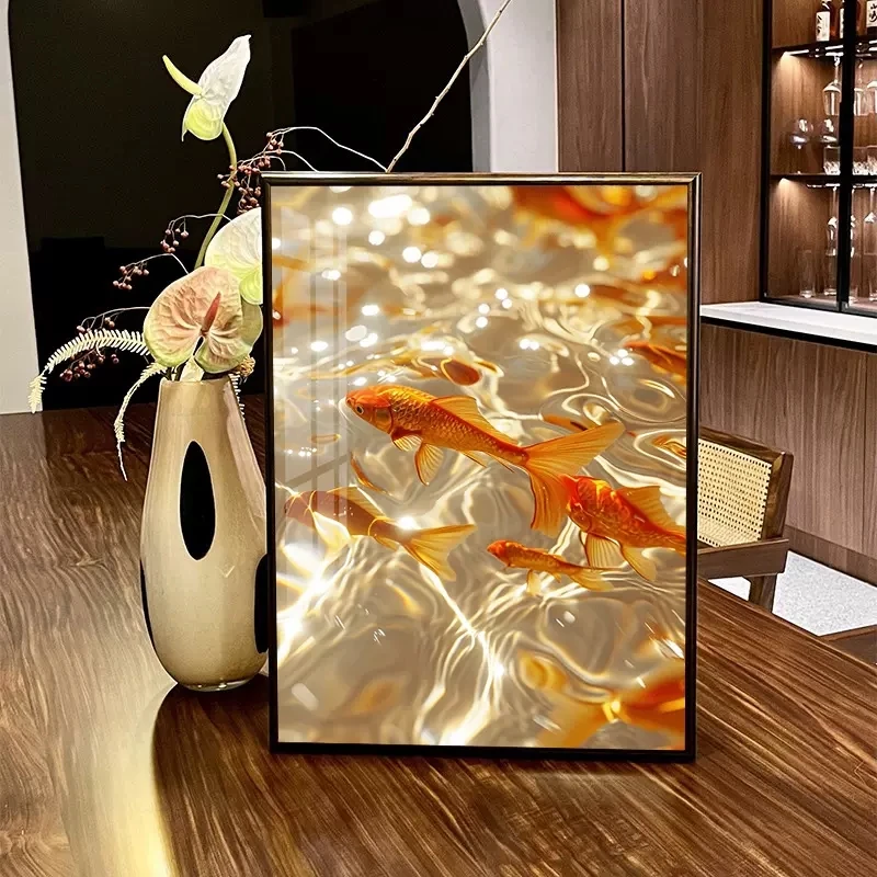 

Алмазная вышивка ручной работы «Карп удачи» 2026, новая модель, декоративная вышивка крестом для гостиной с рамкой, привлекательная, современная, простая.