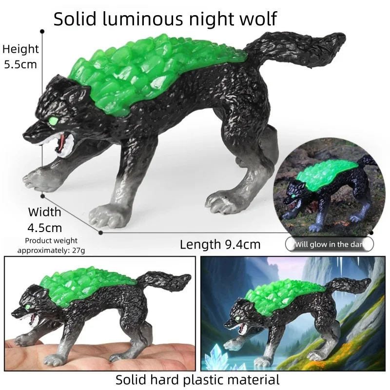 Oenux Simulierte Mythische Tiere Leuchtende Eidechse Elfe Fliegender Drache Monster-Modelle Actionfiguren Realistische Puppen Sammlerstücke Spielzeug – Detail 7