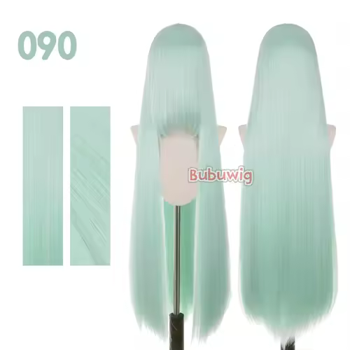 Bubuwig Synthetic Hair 100cm Long Straight Pure Color Cosplay Wigs Over 100 Colors Black White Red Blue Brown Wig Heat Resistant - Image 55