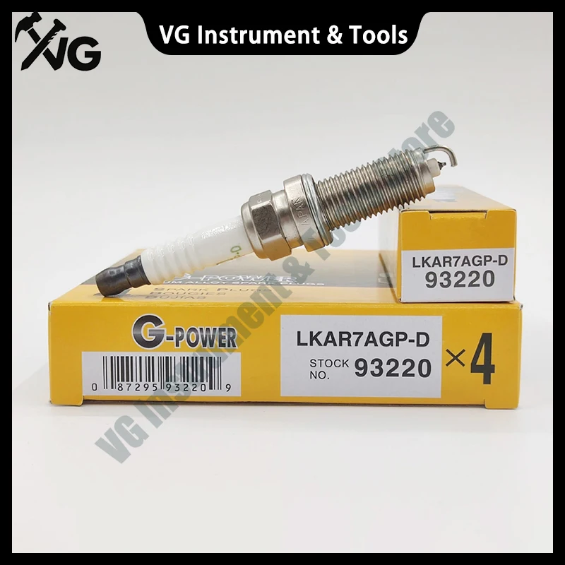 4 шт. LKAR7AGP-D 93220 Свеча зажигания для Lexus CT200h Mazda 3 Sport 6 CX-3 CX-5 MX-5 Miata Pontiac Scion IA IQ XD Vibe LKAR7AGPD