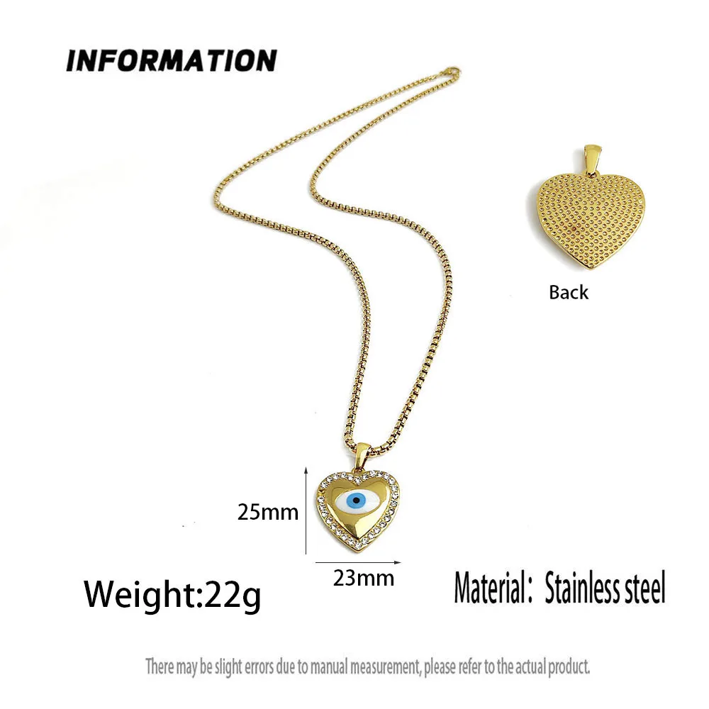 Retro cast love glasses stainless steel necklace, waterproof and non-fading blackening process, bulk sales pendant