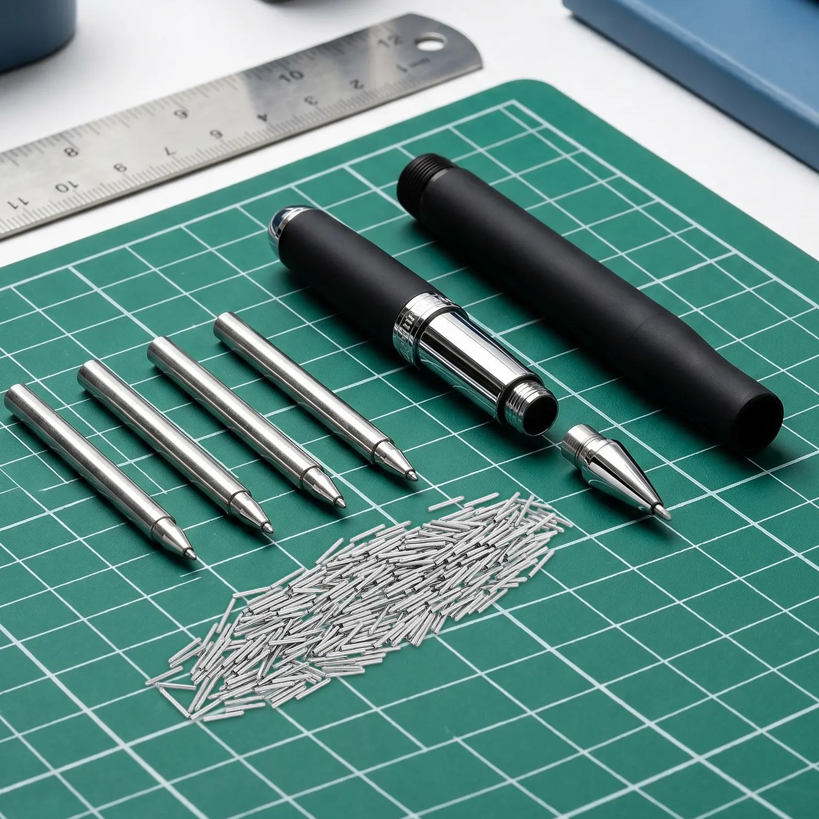 300Pcs Metal Pen Nib Fine Tip Replacement For School Writing Supplies Office Worker 5MM Spare Parts Gel Ink Refills