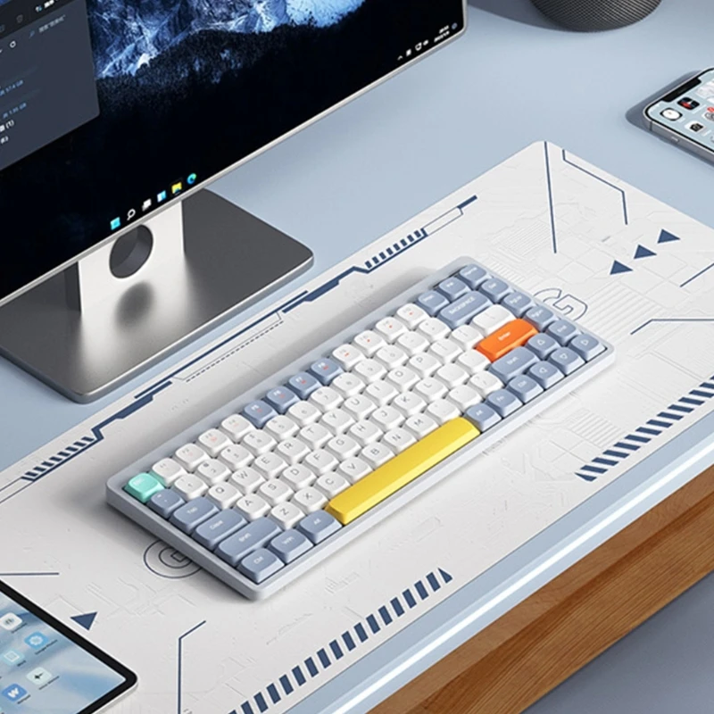 Imagem -05 - Outemu-teclado Mecânico Yk75 Teclado com Fio Conexão de Solda com Interruptor Baixa Modos bt 2.4g 2023