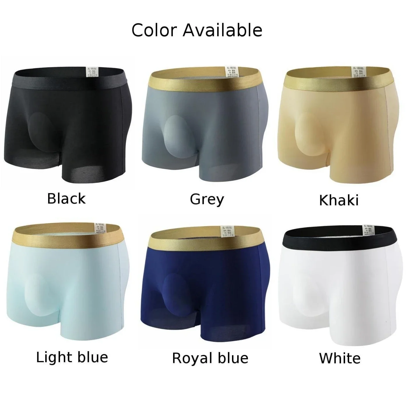 Underwear Mens Boxer Briefs Breathable Bulge Pouch Comfortable Ice Silk M-2XL Panties Plus Size Sexy Shorts Trunks