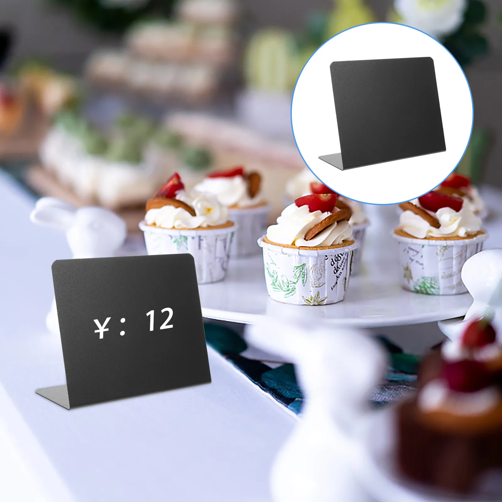 

Набор из 1 шт. пластиковых настольных досок для десертных этикеток, меловых табличек для сообщений в магазинах, ресторанах, на фуршетах