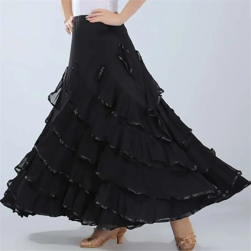 720 New Flamenco Dance Costume Skirt Ballroom Long dress Ladies Waltz Modern Standard Tango Dancewear Outfits Performance dress