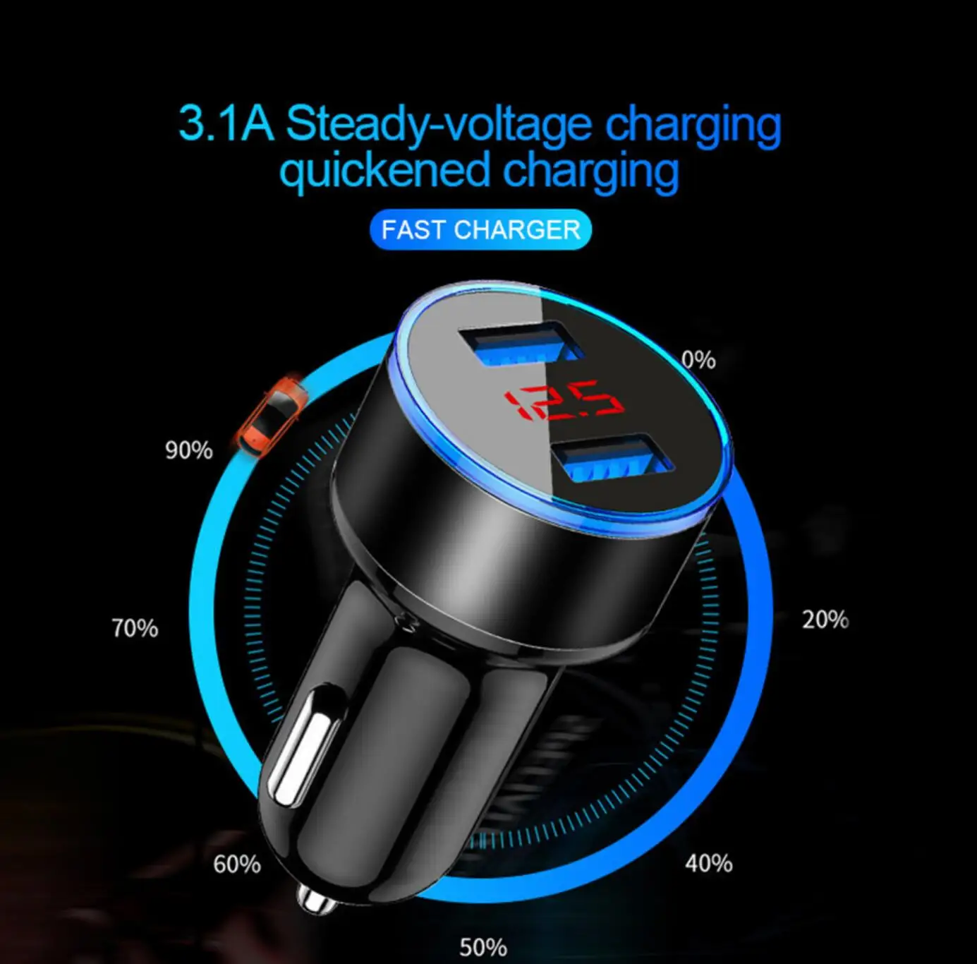 Mobile Phone Quick Charge 3.0 USB Charger For Suzuki SX4 SWIFT Alto Liane Grand Vitara Jimny S-cross Splash Kizashi