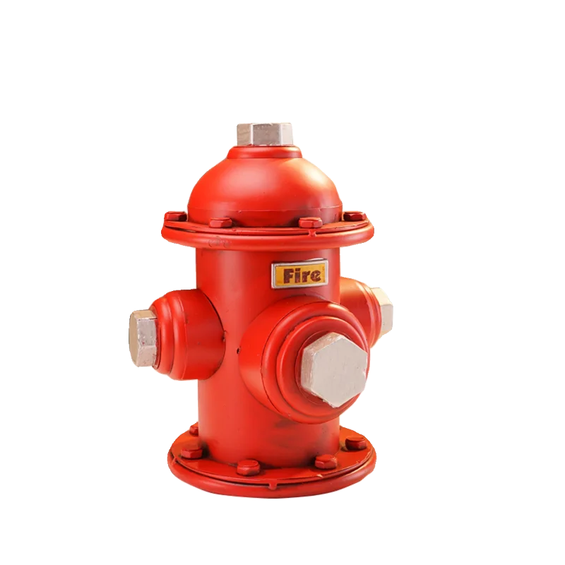Vintage Iron Fire Hydrant Model Statue Rustic   Prop  Industrial Desktop Decor for Office Bar Coffee Shop Shelf