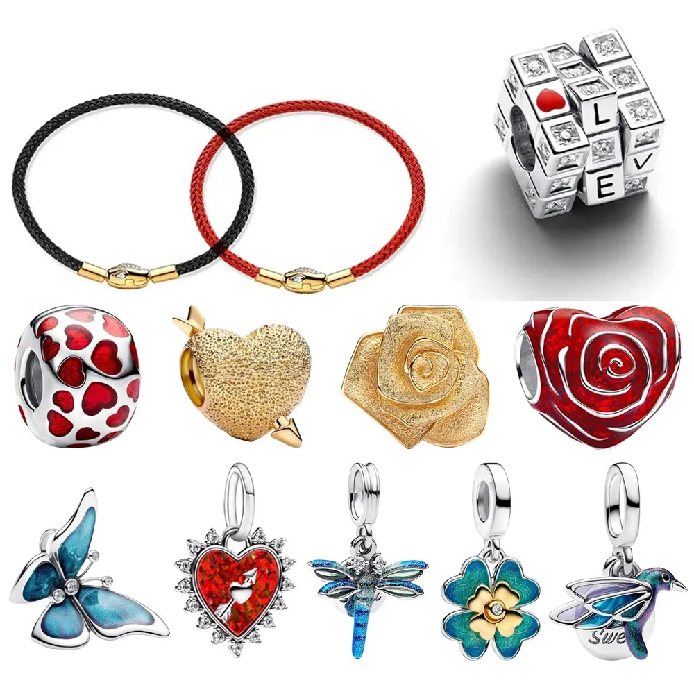 

2026 New DIY Jewelry Bead Pendant Clothing Accessories Handmade Fine Bracelet Couple Wedding Jewelry Gift