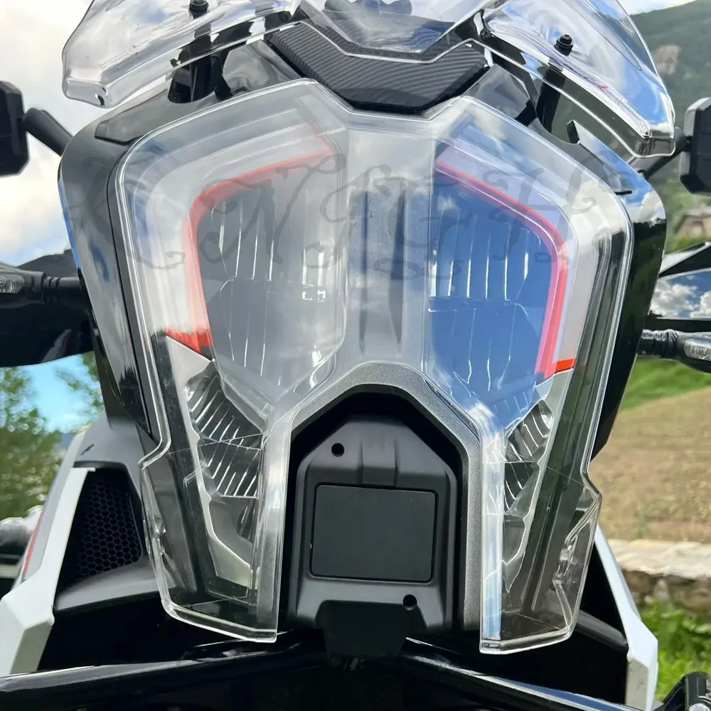 Per KTM 1290 Super Adventure R S 2021 2022 2023 2024 protezione della luce della testa del motociclo protezione della copertura della protezione del faro in acrilico