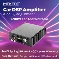 MEKEDE 4*80W Car Power Amplifier Non-Destructive Installation DSP Car Audio Speaker For Android Large Screen Dedicated Amp AUX