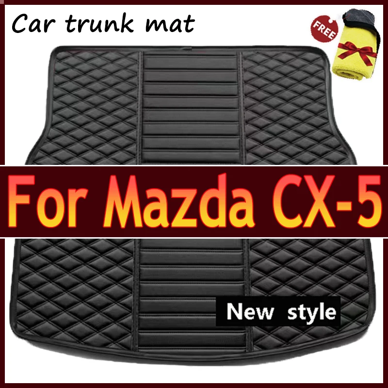 

Автомобильные коврики для багажника Mazda CX-5 CX5 KF 2017 ~ 2023, поднос, ковер, интерьер детской двери, водонепроницаемый защитный коврик, автомобильные аксессуары