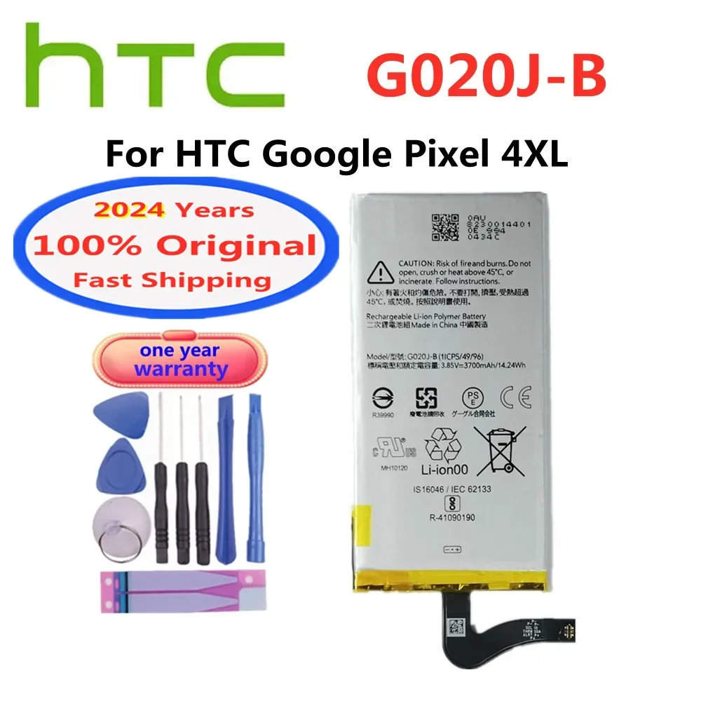 

2024 Years 3700mAh G020J-B Original Phone Battery For HTC GOOGLE Pixel 4 XL 4XL Pixel4 XL Battery High Quality Bateria In Stock