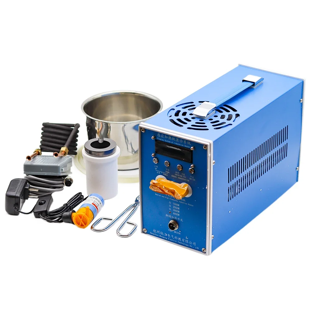 Frequency Induction Heating Machine ZVS Induction Heater Silver Gold Melting Furnace