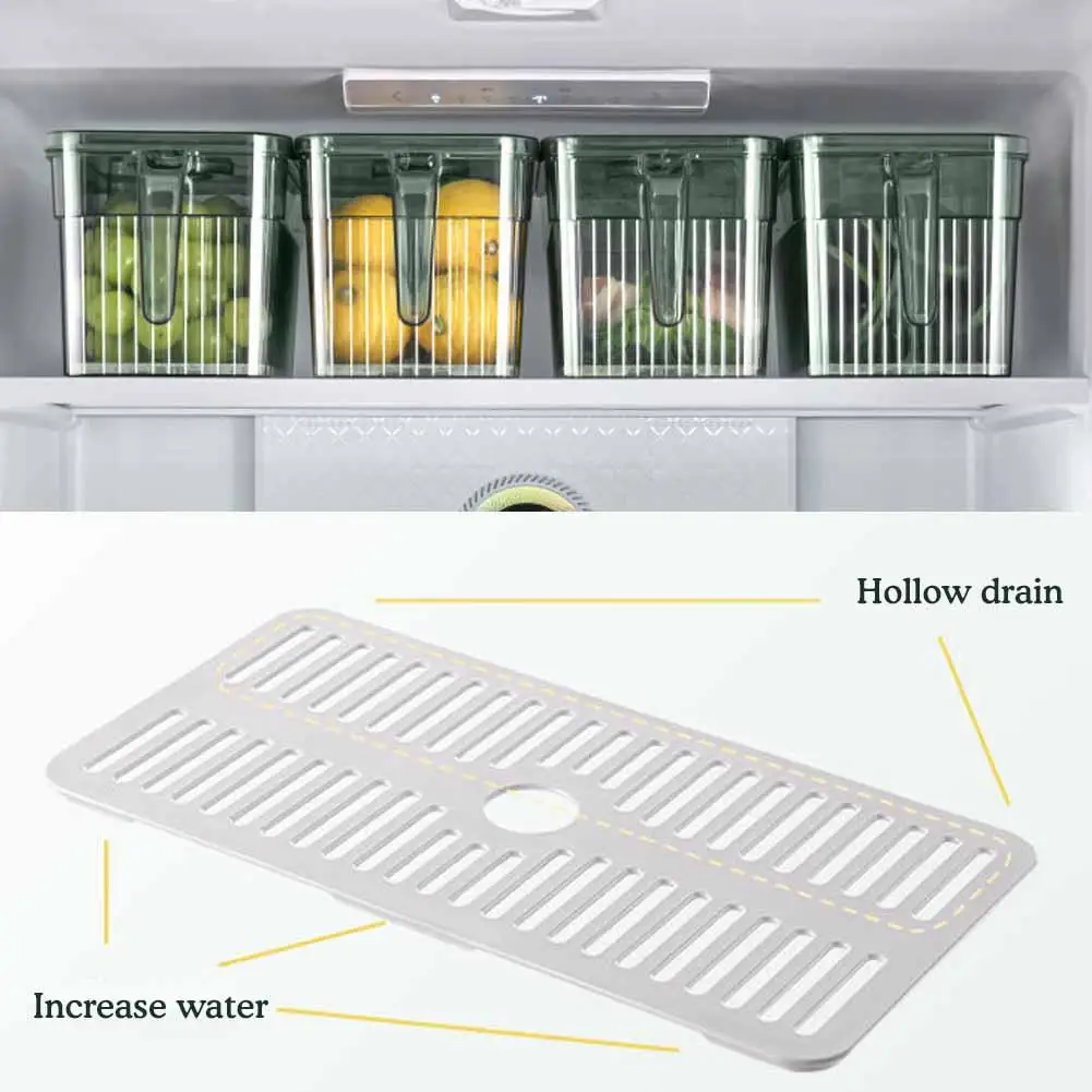 New Refrigerator Organizer Bin Food Fridge Storage Box Clear Fridge Containers Freezer Pantry Cabinet Kitchen Organizer