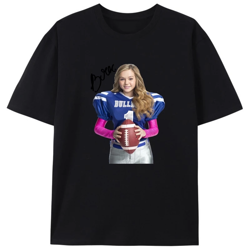 

L306 Футболка с подписью Brec Bassinger, футболка с автографом, подпись, секретный Санта