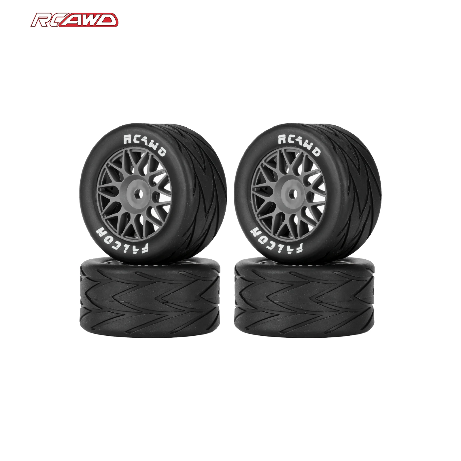 RCAWD 4Pcs Tires Wheel for 1/12 Losi LOS-1914 LOS1122409 LOS1122408 Rubber Upgrade Part High Traction Durable