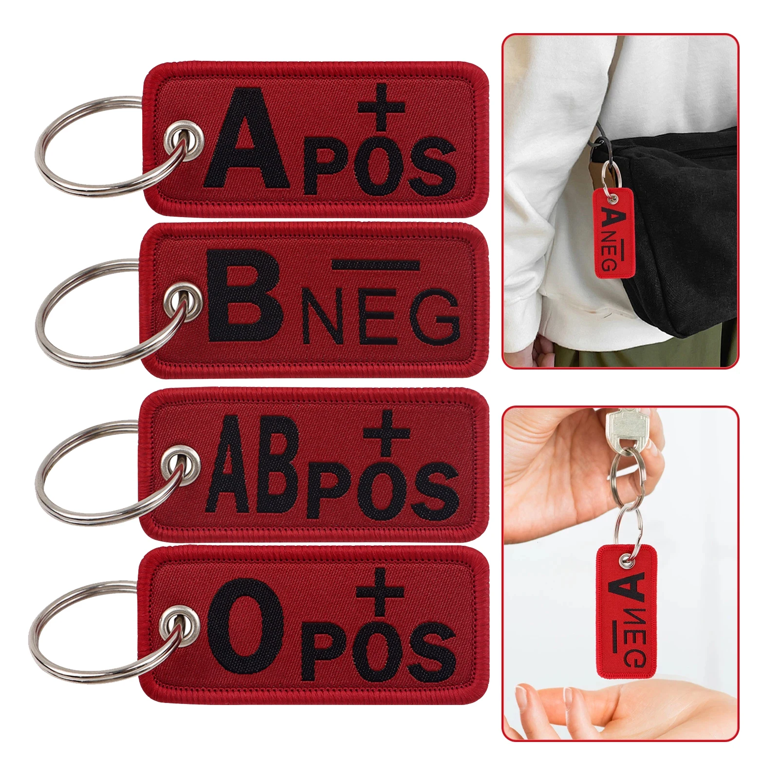 RED Blood Type Embroidery Key  - Embroidery Fonts review and price