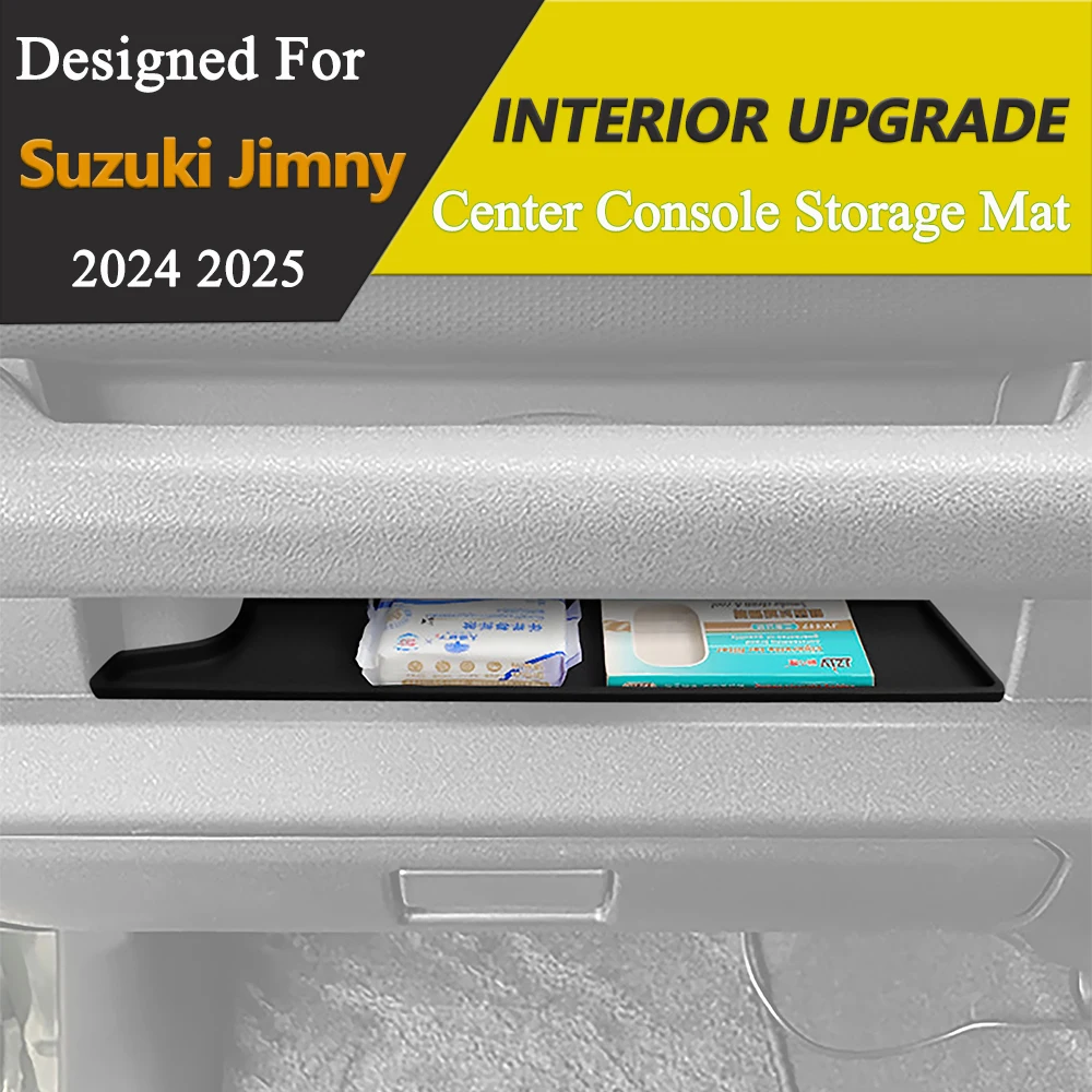 Front Passenger Handle Box Storage Organizer Center Console Cup Holder Inserts Cover For Suzuki Jimny 2024 2025 Car Accessories