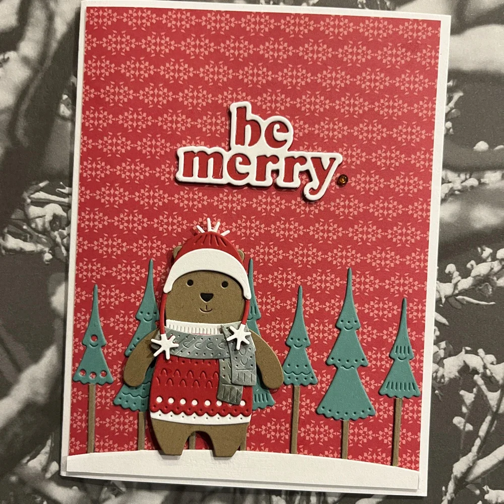 عيد الميلاد تطل قزم الرنة المعادن قطع يموت الشتاء أصدقاء البطريق ثلج يموت DIY بها بنفسك سكرابوكينغ بطاقة الحرفية صنع #3