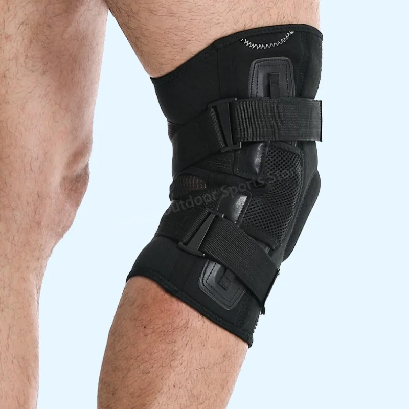 1PC Hinged Knee Brace Support for Knee Pain with Side Stabilizers and Gel Pad Arthritis Meniscus Tear Knee Pain Relief, ACL, PCL