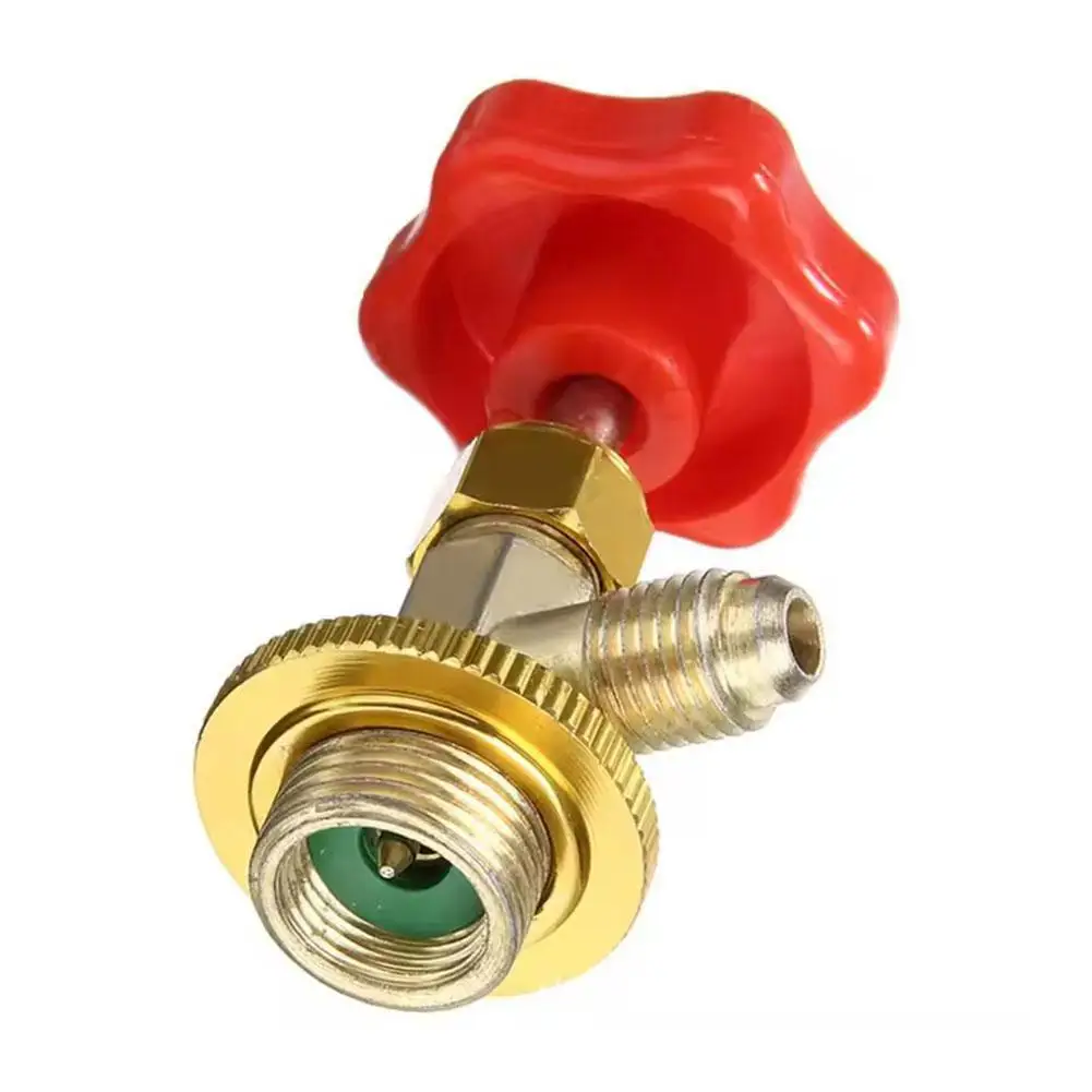 Dispensing Valve Bottle Opener 1/4 SAE Connector Mayitr Refrigerant Bottle Can Tap For R12 R22 R6000a R134a R410a Gas