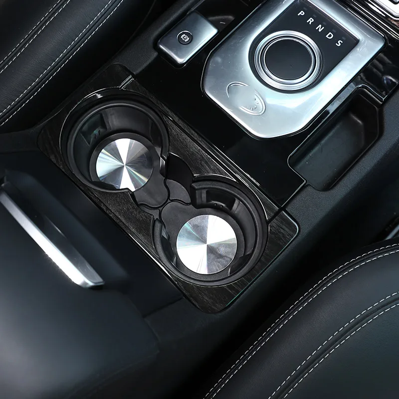 For Land Rover Discovery 4 LR4 2010-2016 ABS Silver Car Center console Front row Cup Holder Sequin Frame Sticker Car Accessories - Image 5