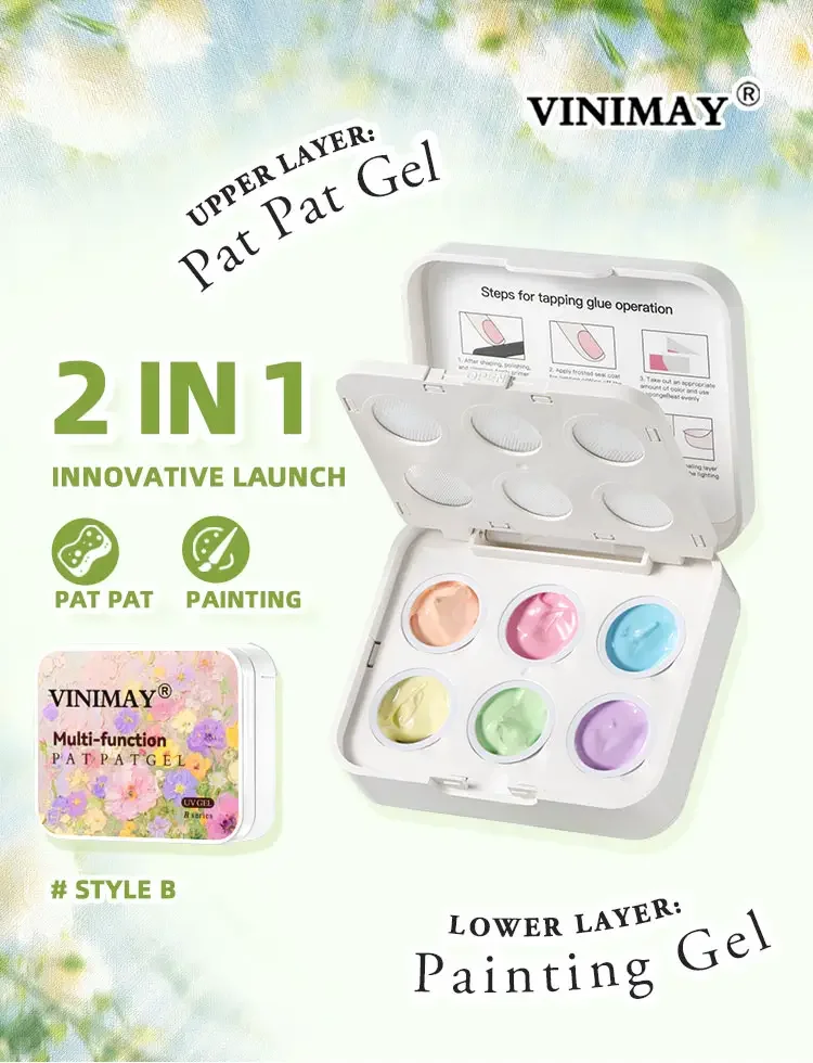 6-Fach-Gel-Nagellack-Set, Farbverlauf, Nagelkunst, Gel-Nagellack mit Ombre-Effekt, 2-in-1 Multifunktions-Gel-Nagellack – Detail 4