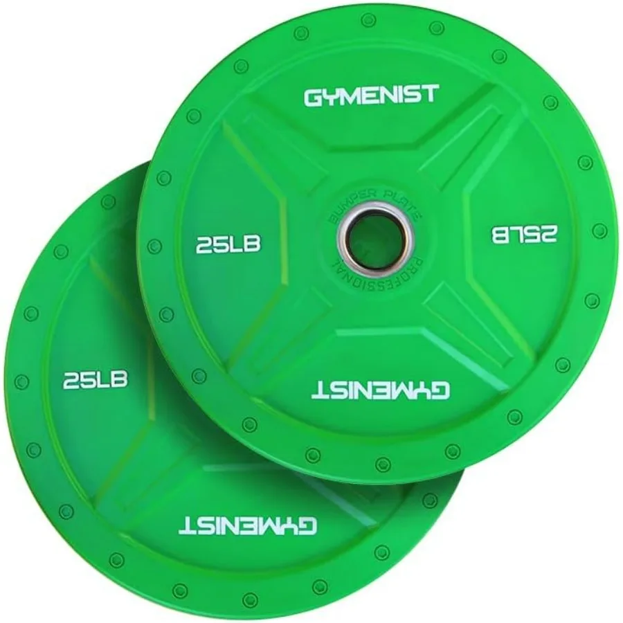 

Bumper Plates is Made for 2 Inch Olympic Bars, Available from 25-Lb Pair Premium Commercial Gym