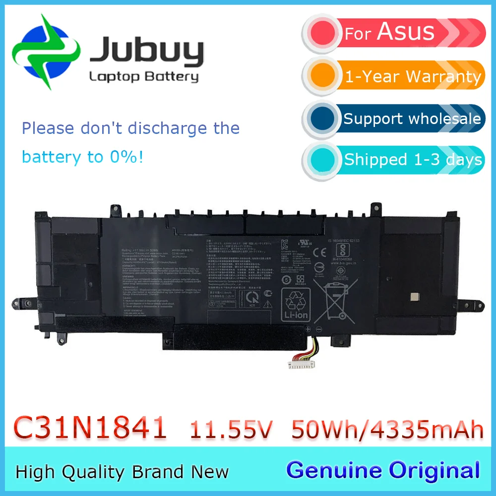 C31N1841 11.55V 50Wh Original Laptop Battery for ASUS ZenBook 14 UM433DA UX334FL UX434DA UX463FA UX463FL