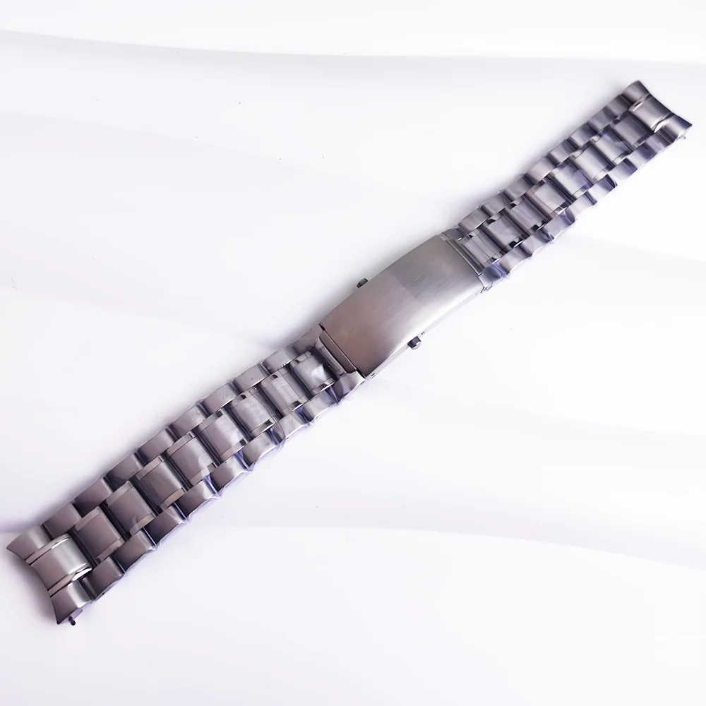 

20mm Silver Solid Strap Stainless Steel Folding Buckle Strap For A 20mm Ear Wide Case